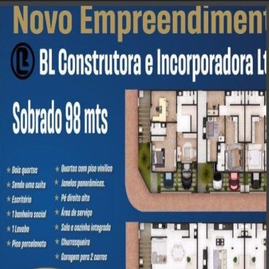 Sobrado 2 quartos, 1 suíte para venda - Bairro São vicente