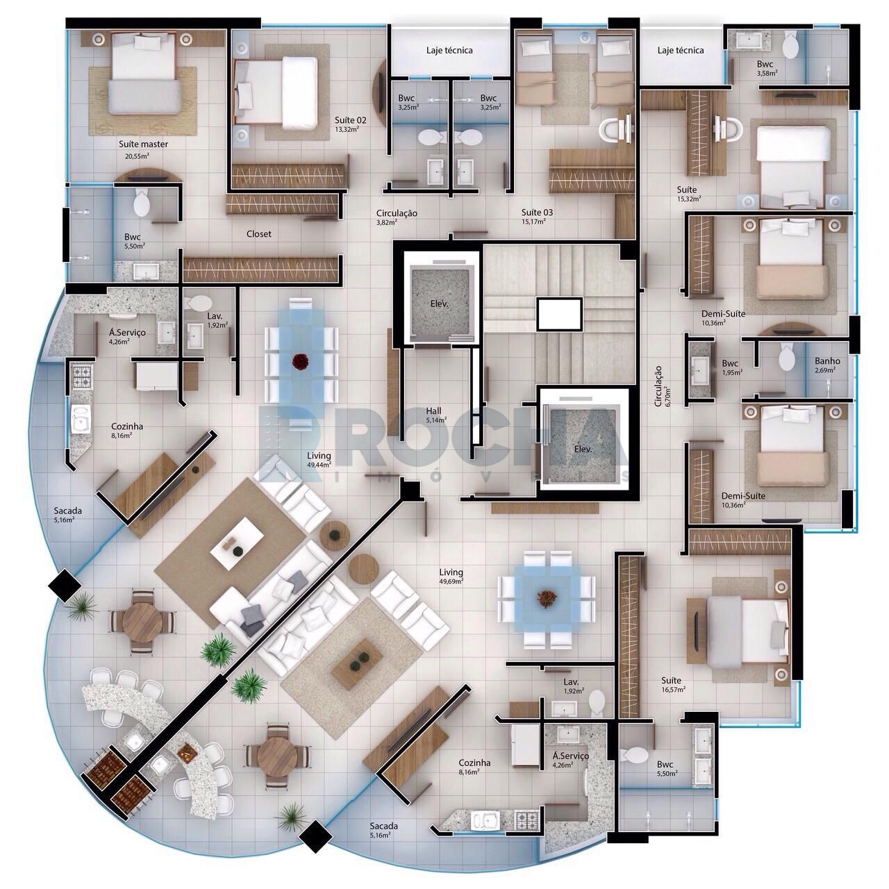 Apartamento 4 quartos para Venda no bairro Pioneiros em Balneário Camboriú